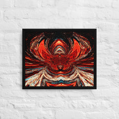 Macabre Head of Madness Framed Canvas (Black 16x20) by Canvas Devil. Available at Canvas Devil.