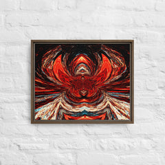 Macabre Head of Madness Framed Canvas (Brown 16x20) by Canvas Devil. Available at Canvas Devil.