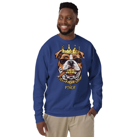 Team Royal King Bulldog Unisex Premium Sweatshirt Cotton Heritage