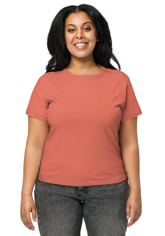 Red Sorbet OW1086 Women's High-Waisted Tee Cotton Heritage