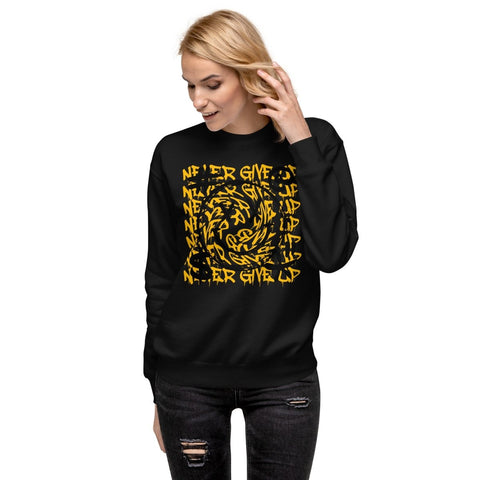 Black Urban Smile Unisex Premium Sweatshirt Cotton Heritage