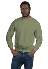 Military Green 18000 Unisex Heavy Blend Crewneck Sweatshirt Gildan