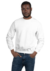 White 18000 Unisex Heavy Blend Crewneck Sweatshirt Gildan