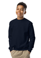 Navy 18000B Youth Crew Neck Sweatshirt Gildan