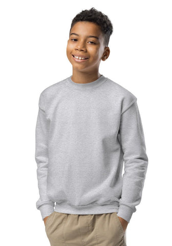 Sport Grey 18000B Youth Crew Neck Sweatshirt Gildan