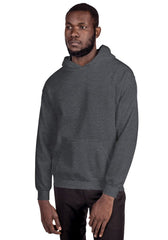 Dark Heather 18500 Unisex Heavy Blend Hooded Sweatshirt Gildan