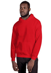 Red 18500 Unisex Heavy Blend Hooded Sweatshirt Gildan