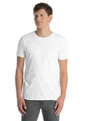 White 64000 Unisex Basic Softstyle T-Shirt Gildan