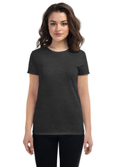 Heather Dark Grey 880 Women's Fashion Fit T-shirt Gildan