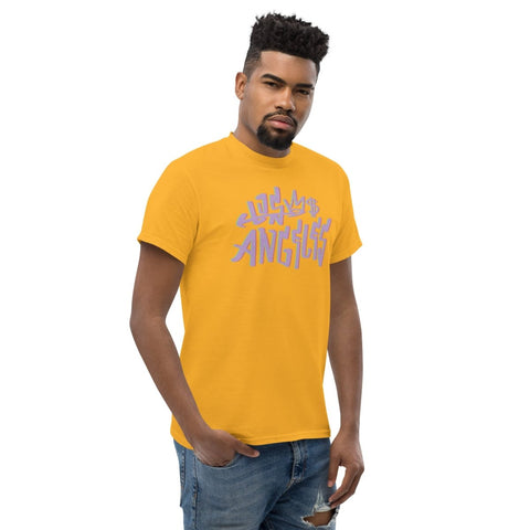 Gold Los Angeles Graffiti Unisex Classic Tee Gildan