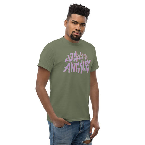 Military Green Los Angeles Graffiti Unisex Classic Tee Gildan