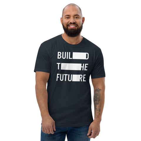 Midnight Navy Build The Future Men's Fitted T-Shirt Next Level