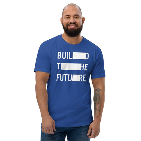 Royal Blue Build The Future Men's Fitted T-Shirt Next Level