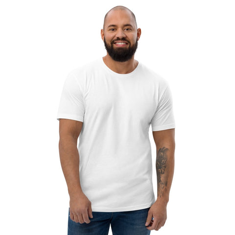 White Build The Future Men's Fitted T-Shirt Next Level