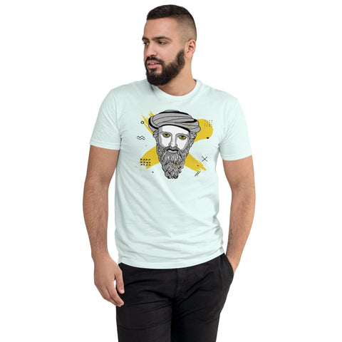 Light Blue Modern Pythagoras Men's Fitted T-Shirt Next Level