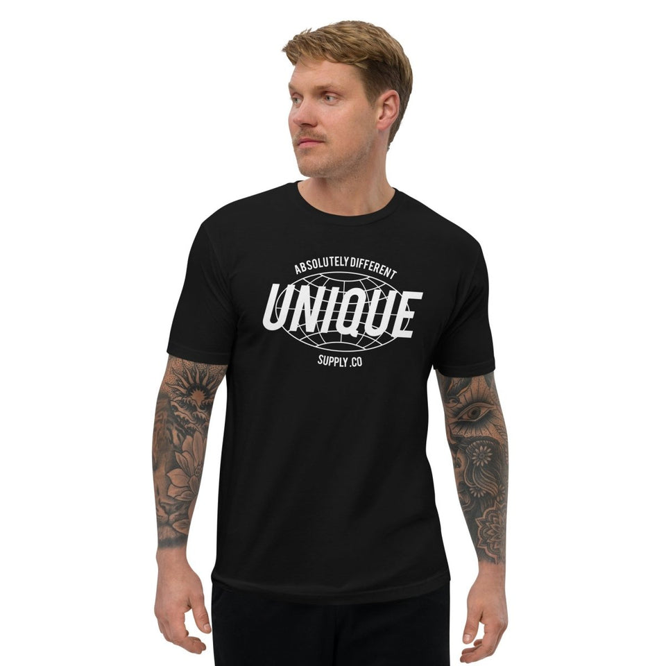 Black Unique Men's Fitted T - Shirt Next Level