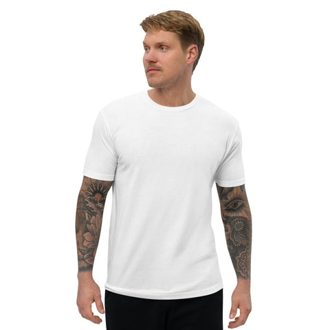 White Unique Men's Fitted T - Shirt Next Level