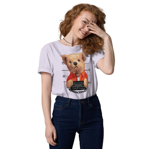 Lavender Bear Doll Mugshot Unisex Organic Cotton T-Shirt Stanley/Stella