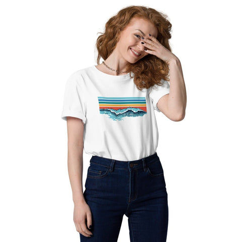 White California Waves Unisex Organic Cotton T-Shirt Stanley/Stella