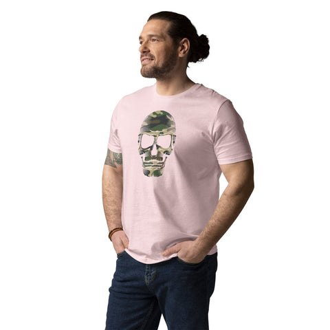 Cotton Pink Camouflage Skull Unisex Organic Cotton T-Shirt Stanley/Stella