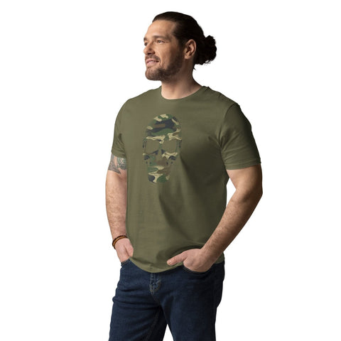 Khaki Camouflage Skull Unisex Organic Cotton T-Shirt Stanley/Stella