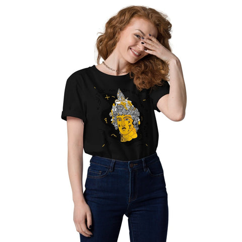 Black Dionysus Bacchus Unisex Organic Cotton T - Shirt Stanley/Stella