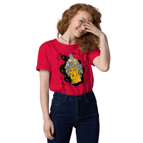 Red Dionysus Bacchus Unisex Organic Cotton T - Shirt Stanley/Stella