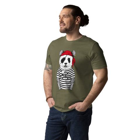 Khaki Panda Pirate T-shirt Stanley/Stella