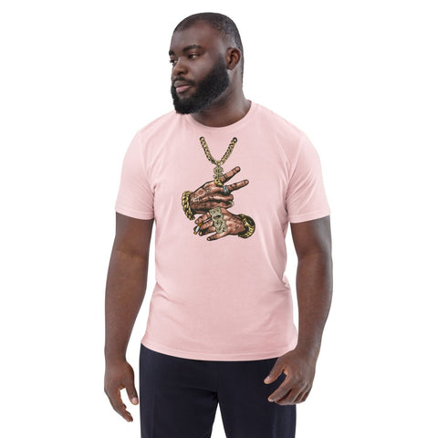 Cotton Pink Tattooed Hands In Gold Unisex Organic Cotton T-Shirt Stanley/Stella