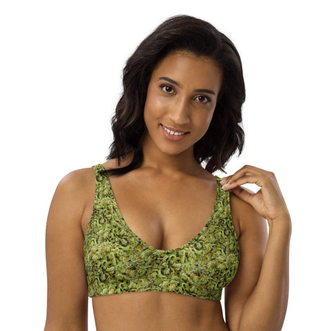 XS Bud Camo Recycled Padded Bikini Top Budcamo