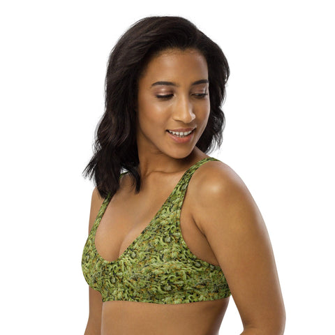 XS Bud Camo Recycled Padded Bikini Top Budcamo