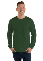 Forest Green 2400 Men's Long Sleeve Shirt Gildan